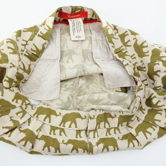 Anthropologie Cartonnier‎ Safari Elephant Print Cuffs Shorts - Picture 10 of 10